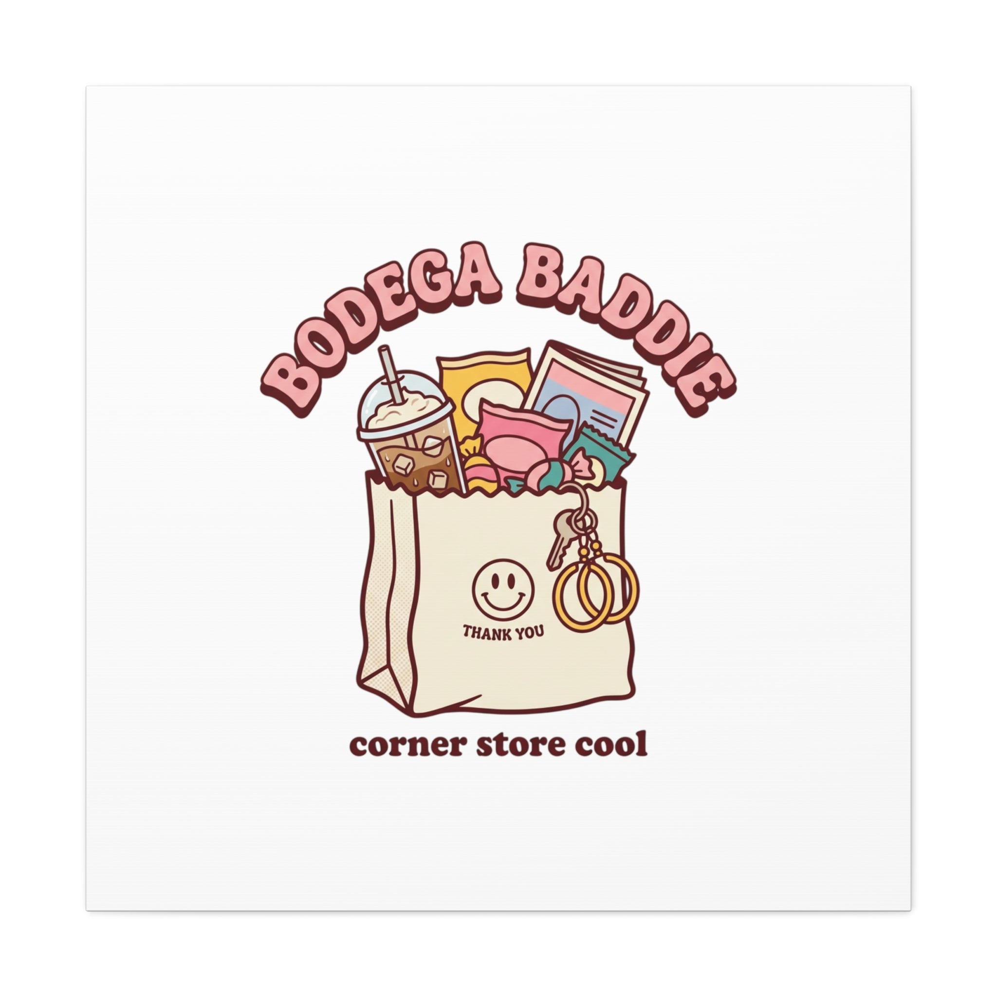 Bodega Baddie Canvas, Stretched | Corner Store Cool, NYC Y2K Vibe