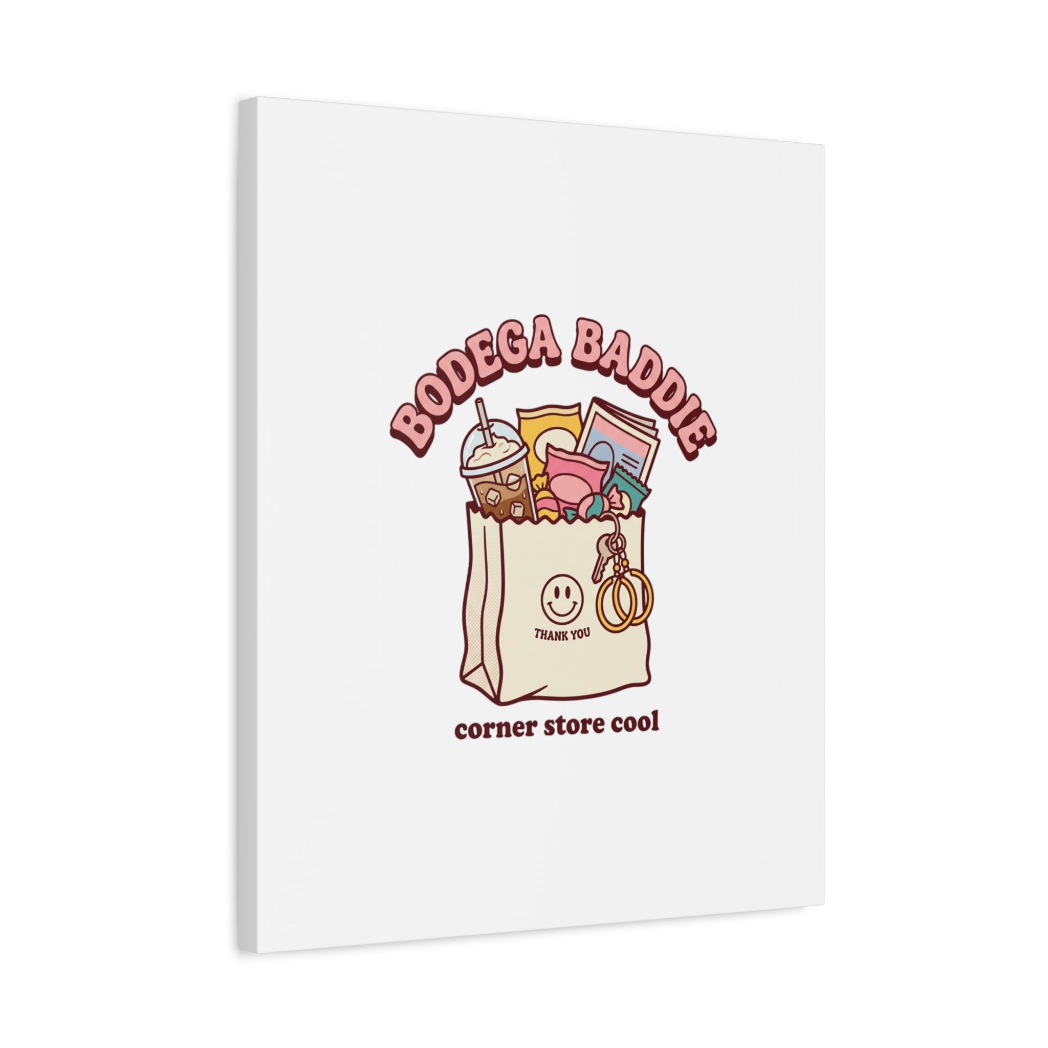 Bodega Baddie Canvas, Stretched | Corner Store Cool, NYC Y2K Vibe
