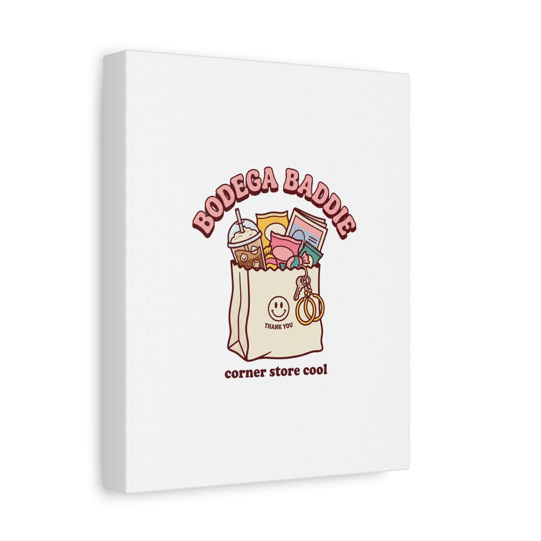 Bodega Baddie Canvas, Stretched | Corner Store Cool, NYC Y2K Vibe