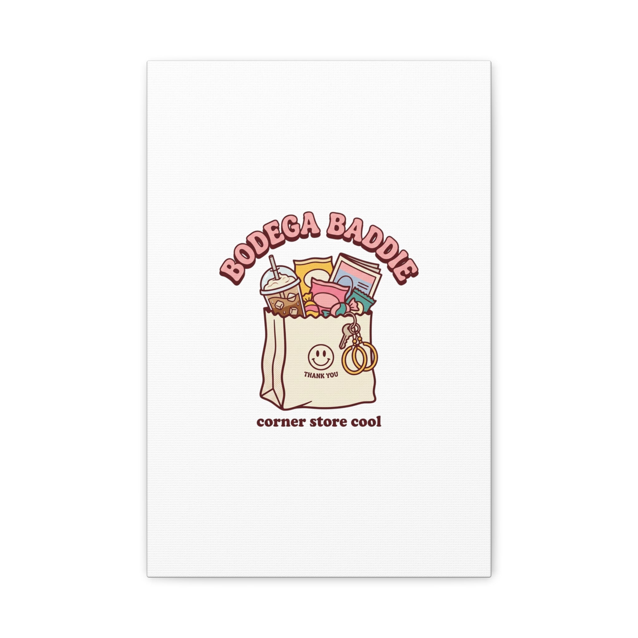 Bodega Baddie Canvas, Stretched | Corner Store Cool, NYC Y2K Vibe