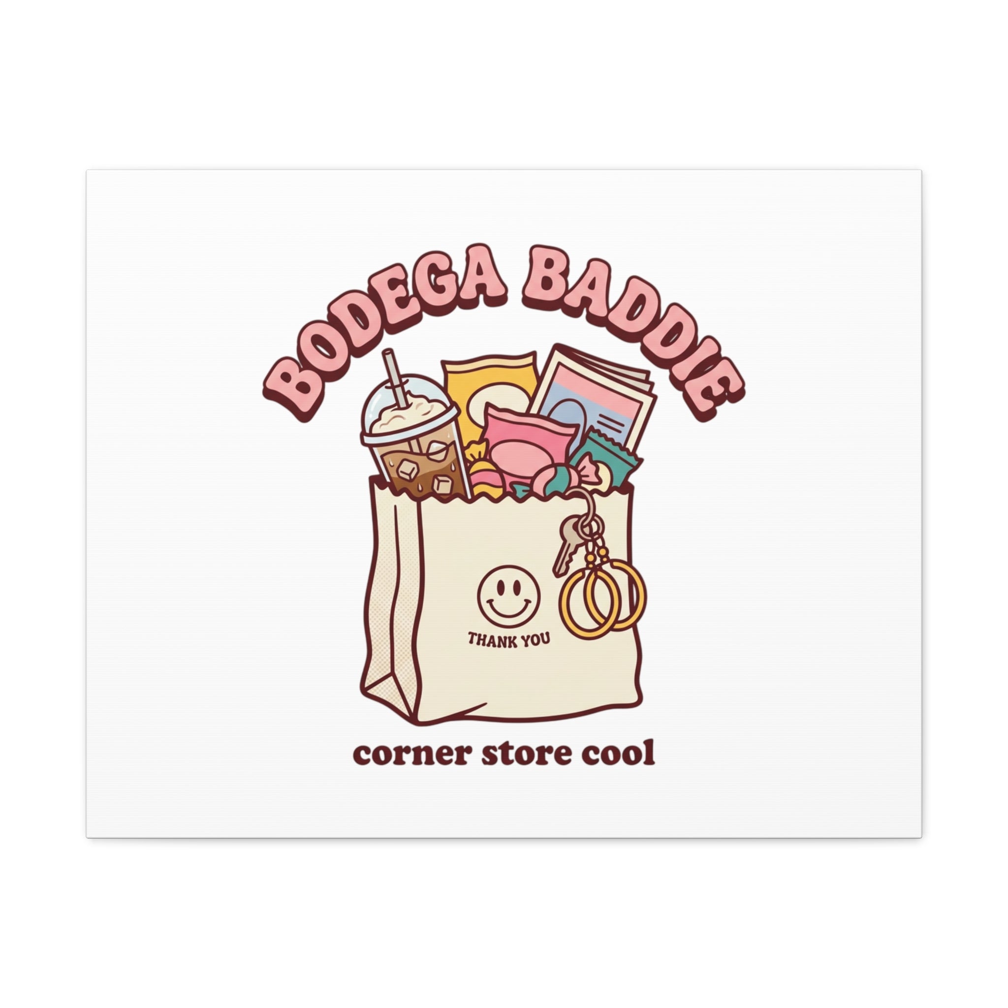 Bodega Baddie Canvas, Stretched | Corner Store Cool, NYC Y2K Vibe