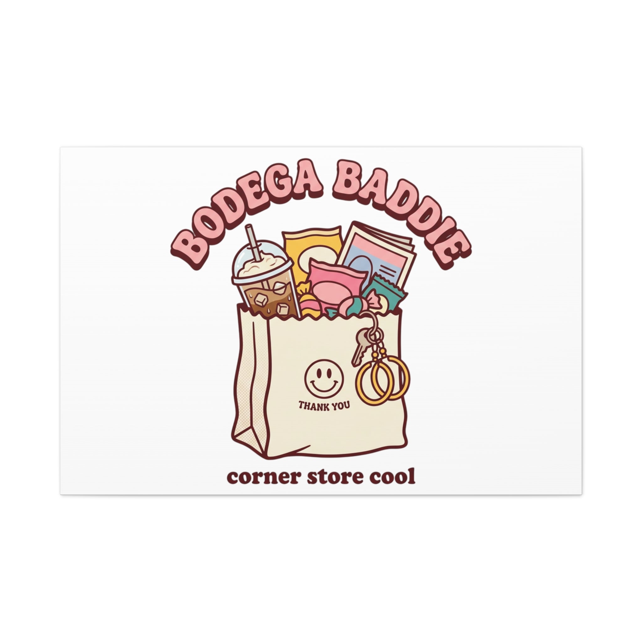Bodega Baddie Canvas, Stretched | Corner Store Cool, NYC Y2K Vibe