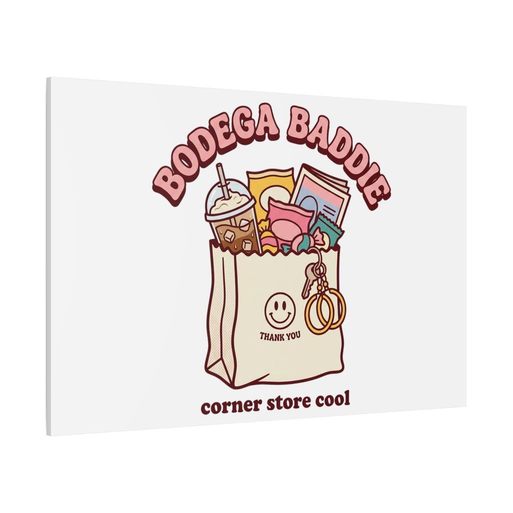 Bodega Baddie Canvas, Stretched | Corner Store Cool, NYC Y2K Vibe