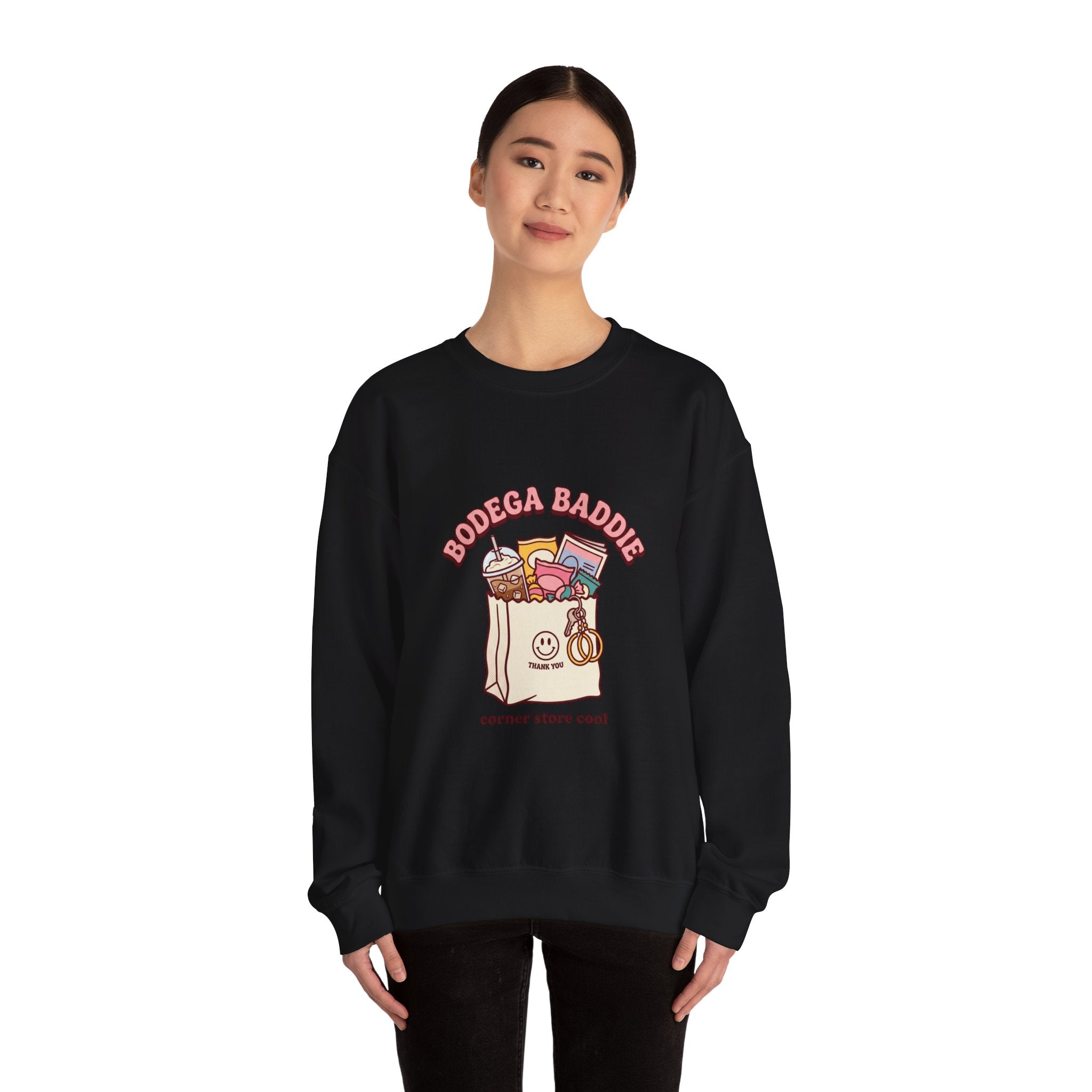 Bodega Baddie Sweatshirt | NYC corner store cool, Y2K cherries