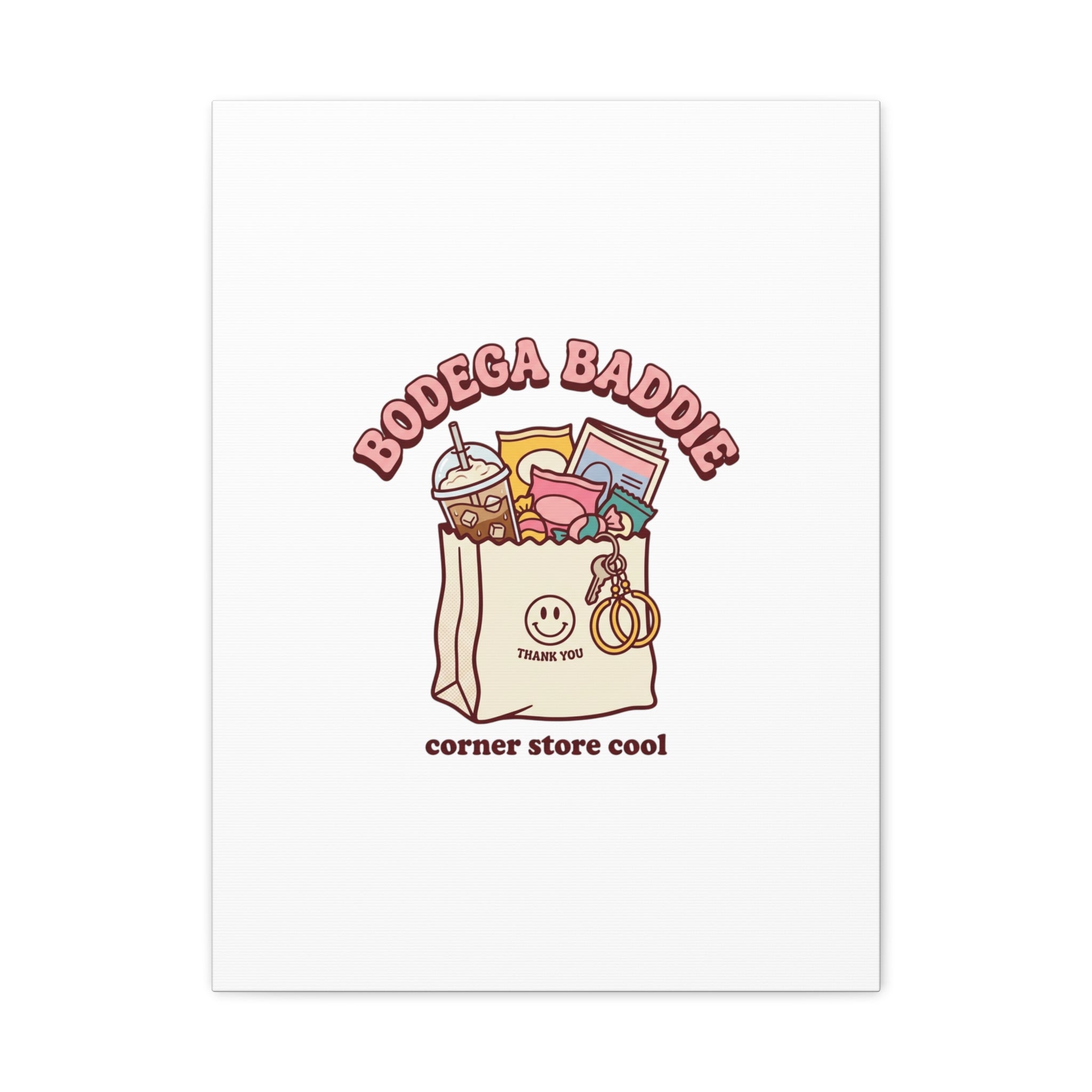 Bodega Baddie Canvas, Stretched | Corner Store Cool, NYC Y2K Vibe