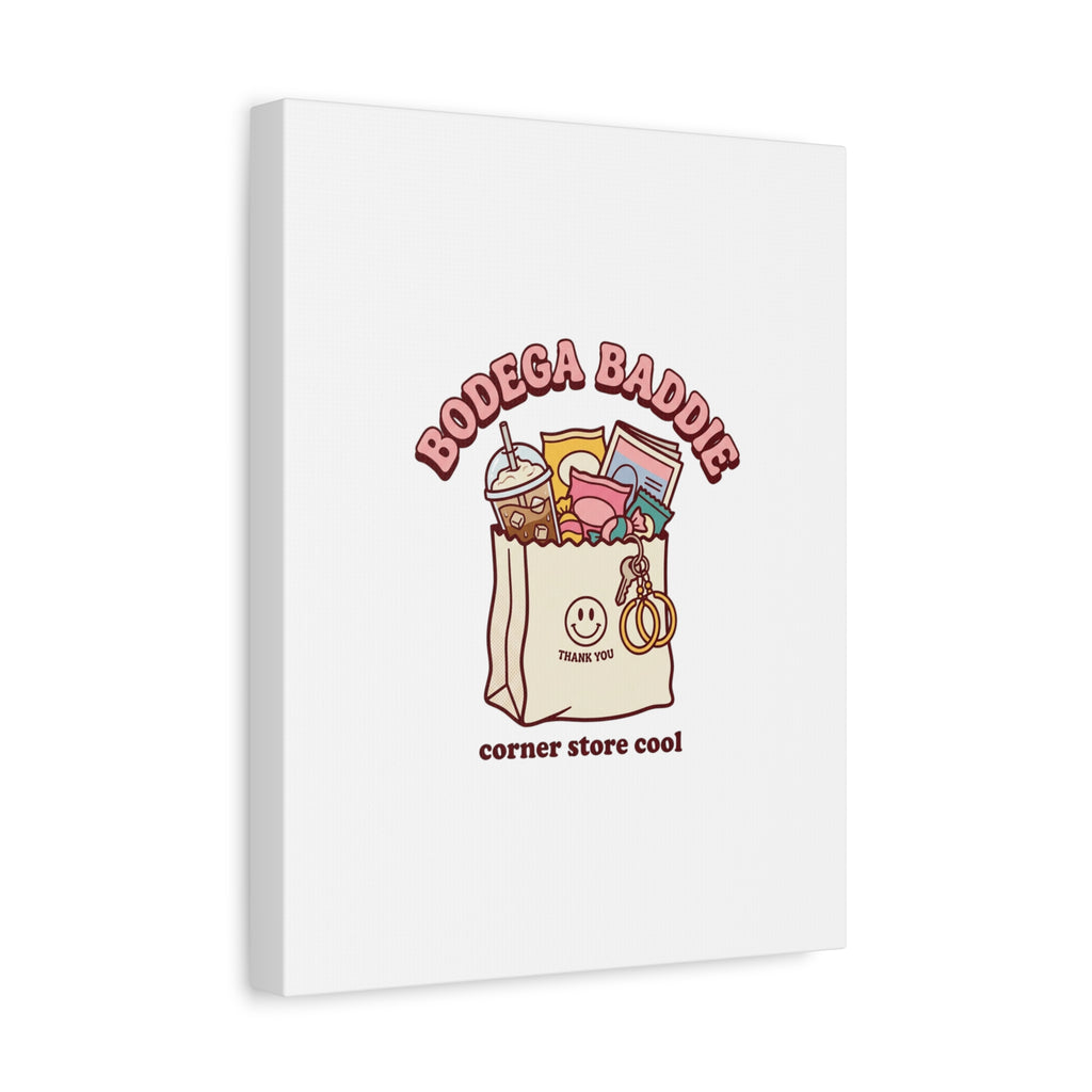 Bodega Baddie Canvas, Stretched | Corner Store Cool, NYC Y2K Vibe