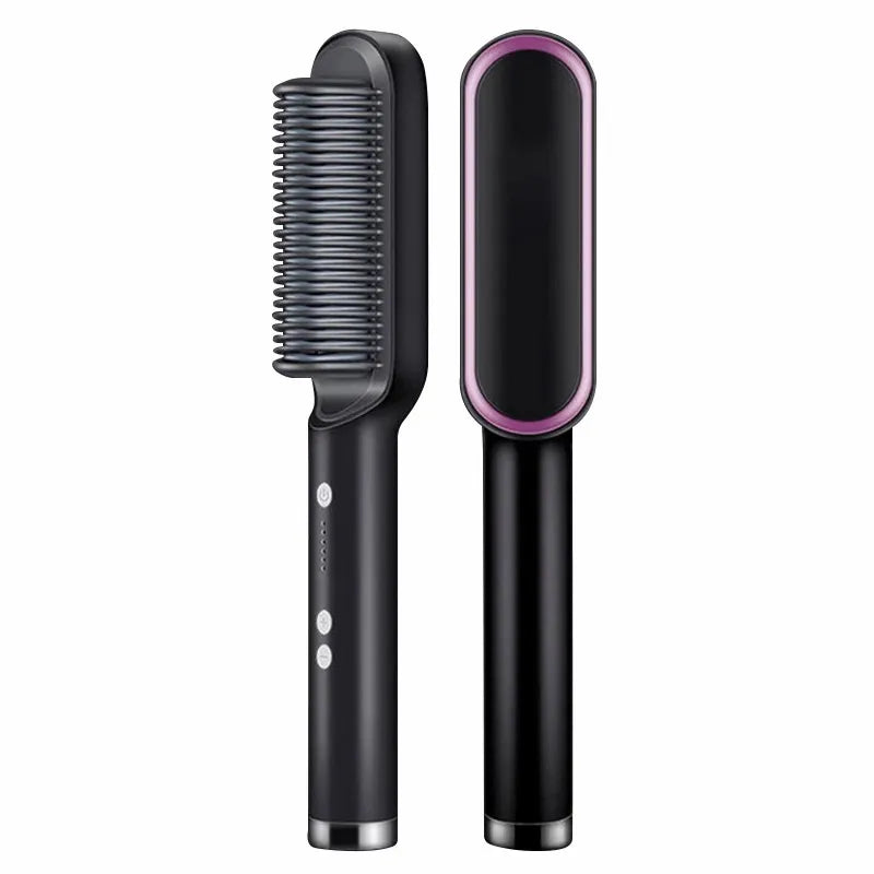 2-in-1 USB Cordless Straightening Brush