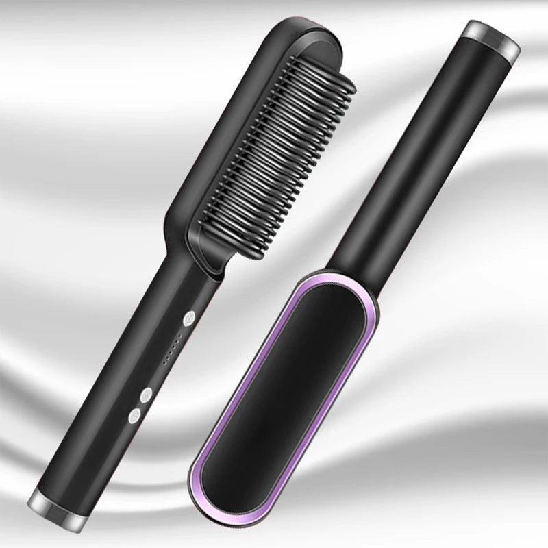 2-in-1 USB Cordless Straightening Brush