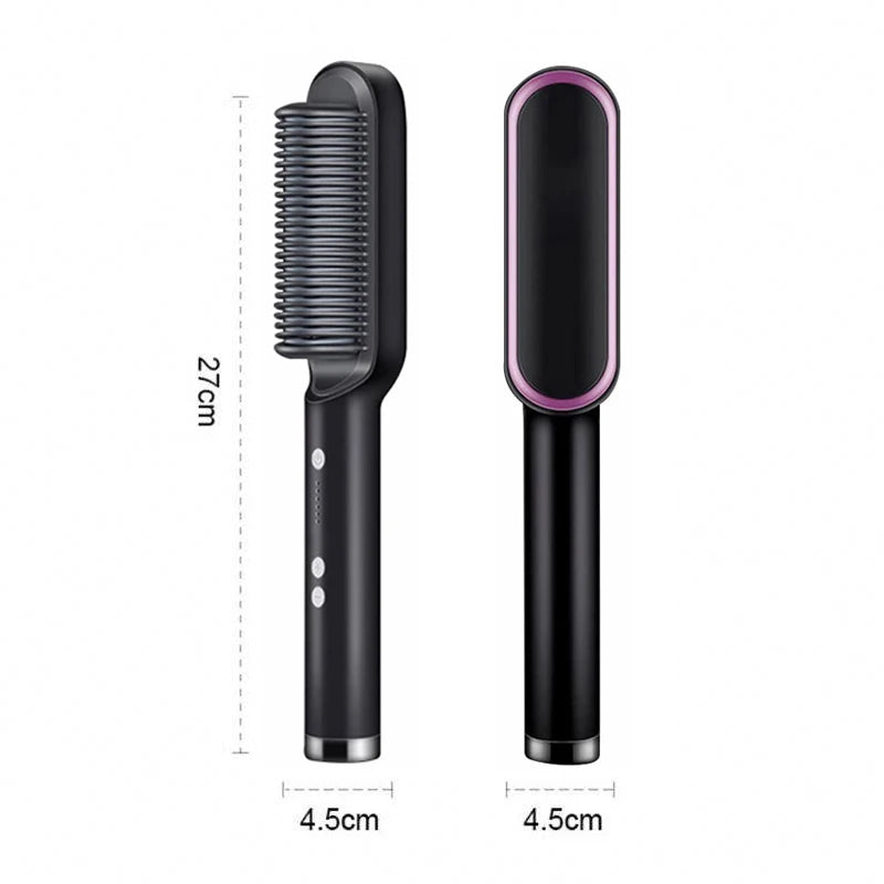 2-in-1 USB Cordless Straightening Brush