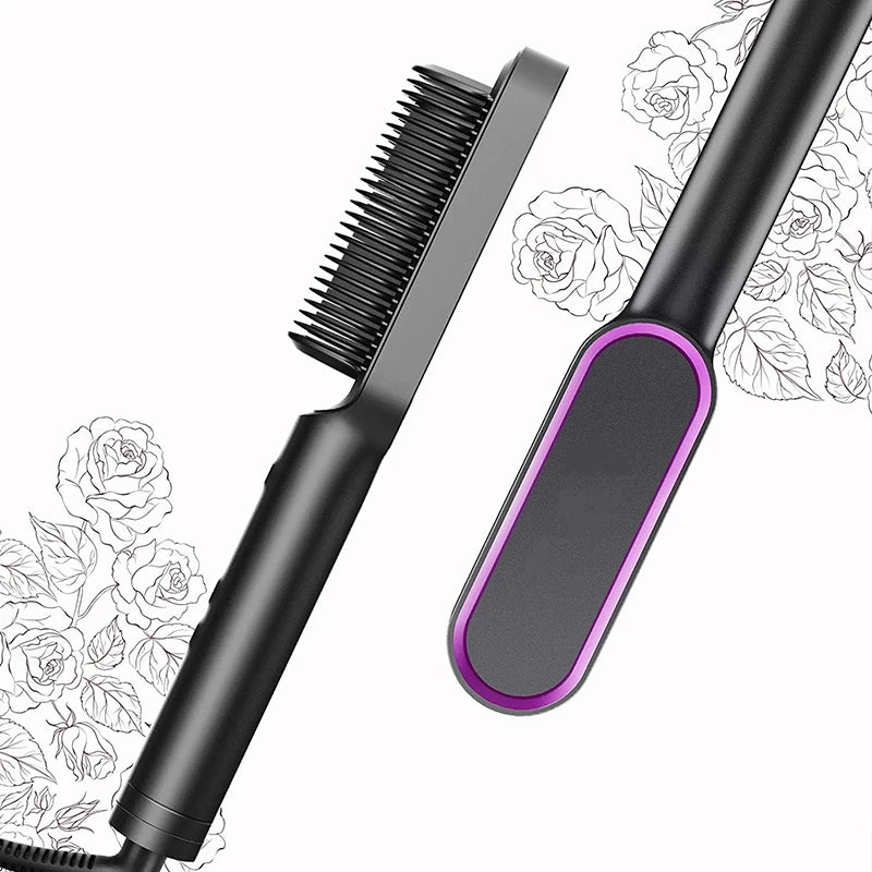 2-in-1 USB Cordless Straightening Brush